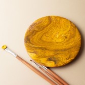 نمونه‌کار آموزش نقاشی روی بشقاب سفالی