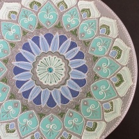 جلسه ششم : ایجاد نقوش منحنی و دالبری با دورگیر و تثبیت کردن رنگ ها